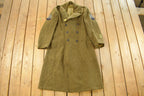 Vintage 1940s WWII Era Military Wool Trench Coat Men's M