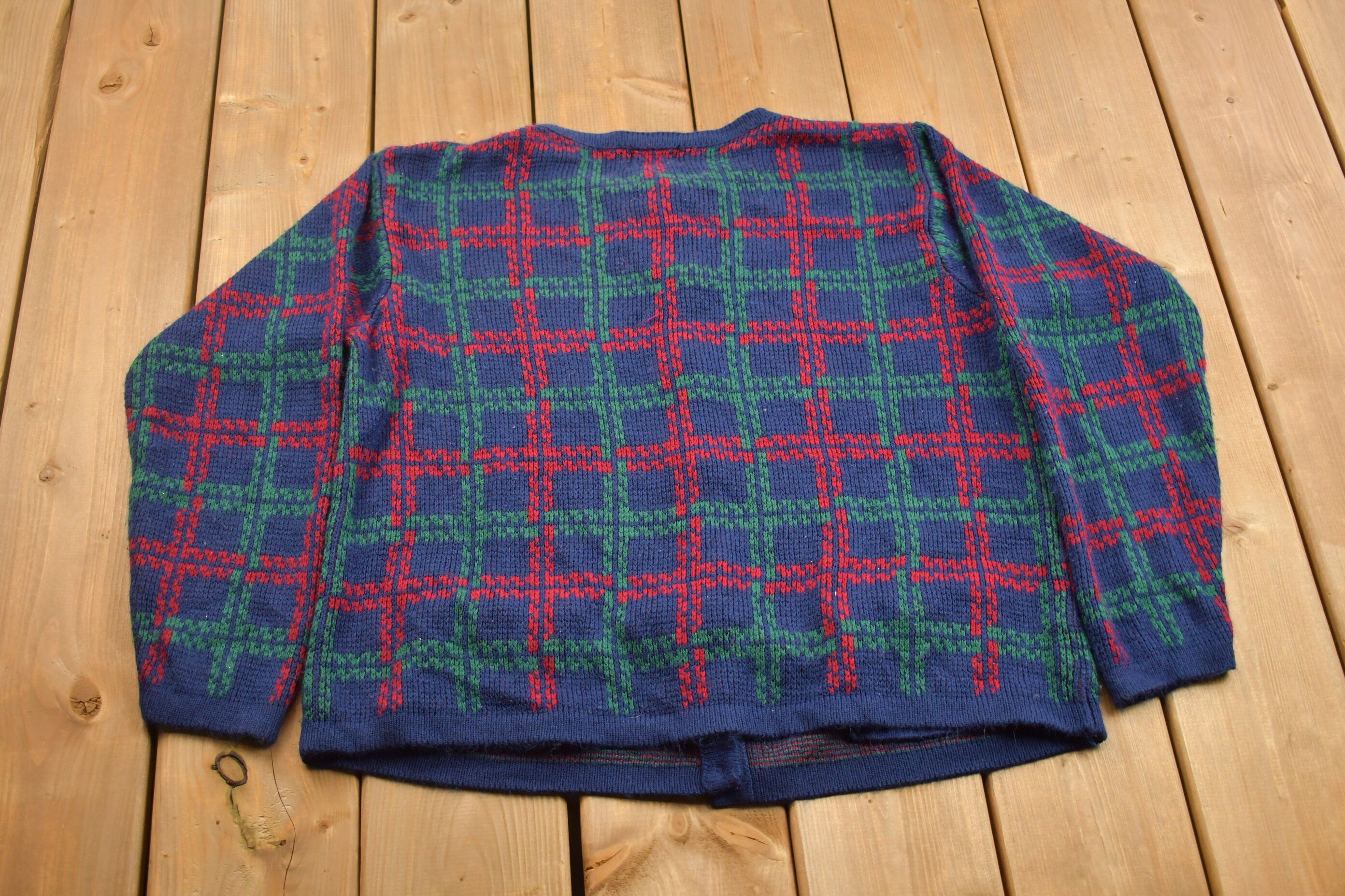 Vintage 1990s Hasting & Smith Knitted Cardigan Sweater