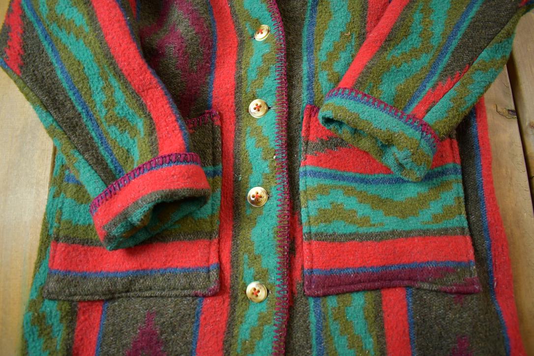 Vintage 1970s Milley Stockman Western Pattern Button Up Jacket Made In USA