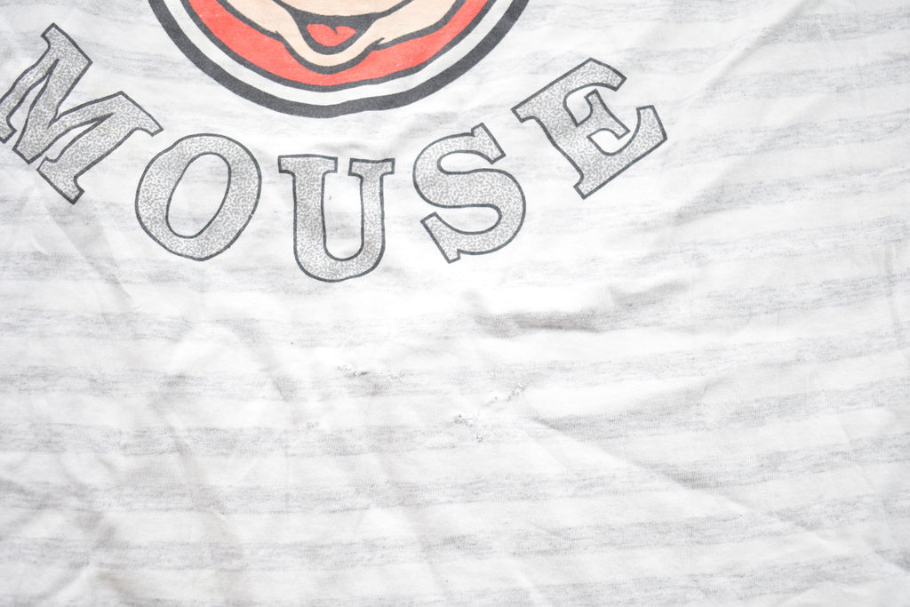 Vintage 1990s Disney Original Mickey Mouse Striped Graphic T-Shirt Streetwear