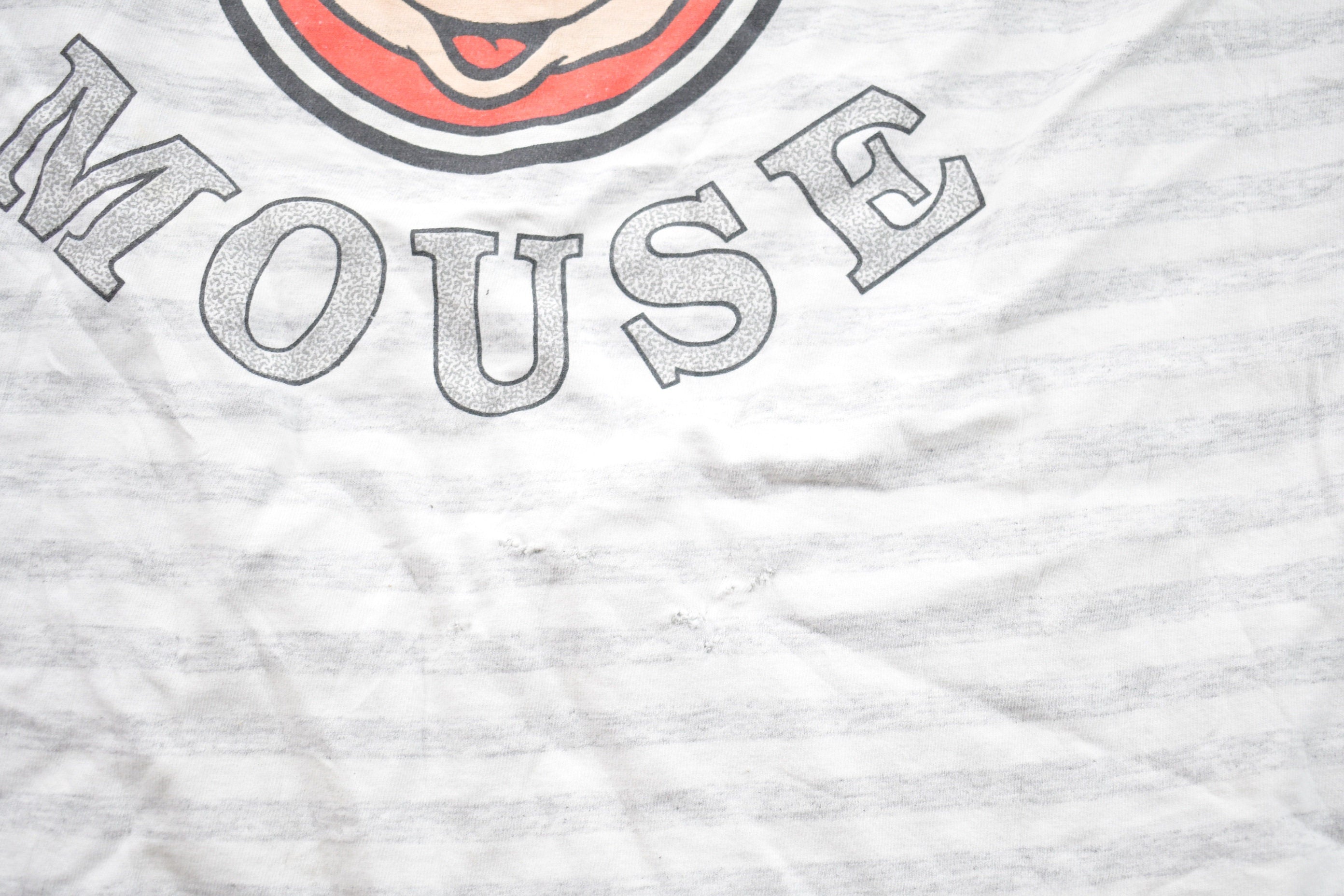 Vintage 1990s Disney Original Mickey Mouse Striped Graphic T-Shirt Streetwear
