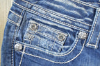 Vintage Y2K Miss Me Bedazzled Low Rise Jeans Size 26x31