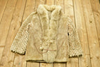 Vintage 1970's Sheered Silver Fox Fur Coat