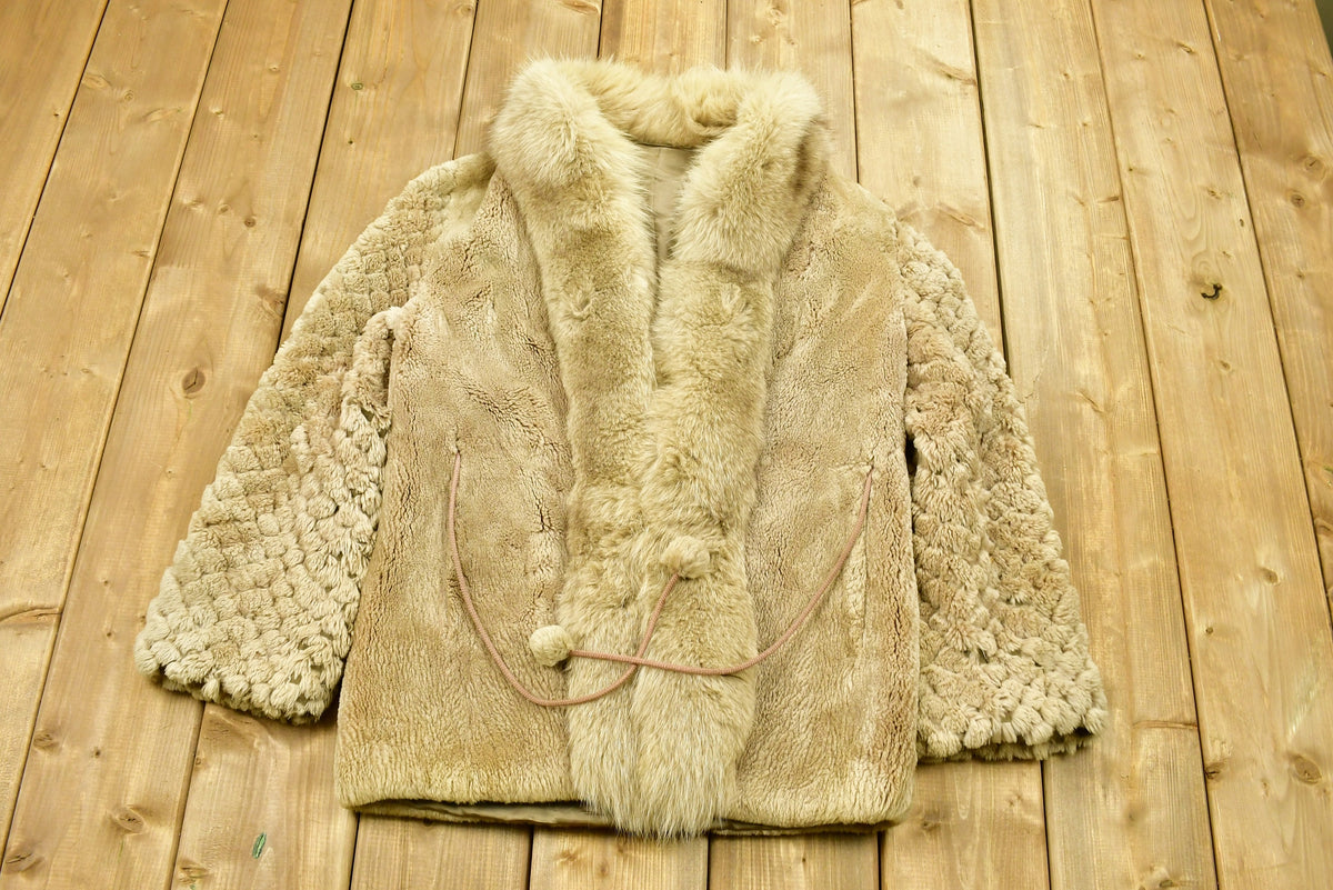 Vintage 1970's Sheered Silver Fox Fur Coat