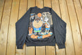 Vintage 1990s Looney Tunes Basketball Crewneck Sweatshirt Men's L