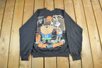 Vintage 1990s Looney Tunes Basketball Crewneck Sweatshirt Men's L