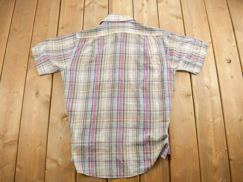 Vintage 1990s The Ansir Plaid Flannel Button Up Shirt