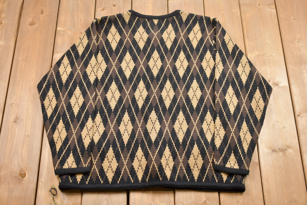 Vintage 1990s Liz Baker Button Up Cardigan Sweater