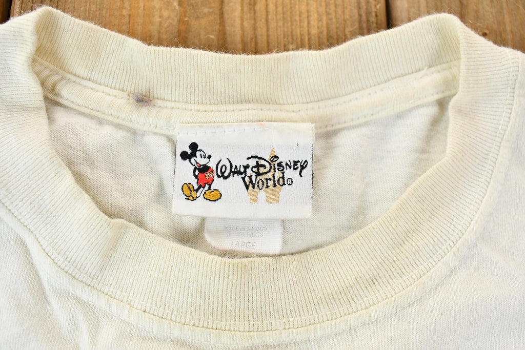 Vintage 1990s Walt Disney World Single Stitch Graphic Mickey Mouse T-Shirt
