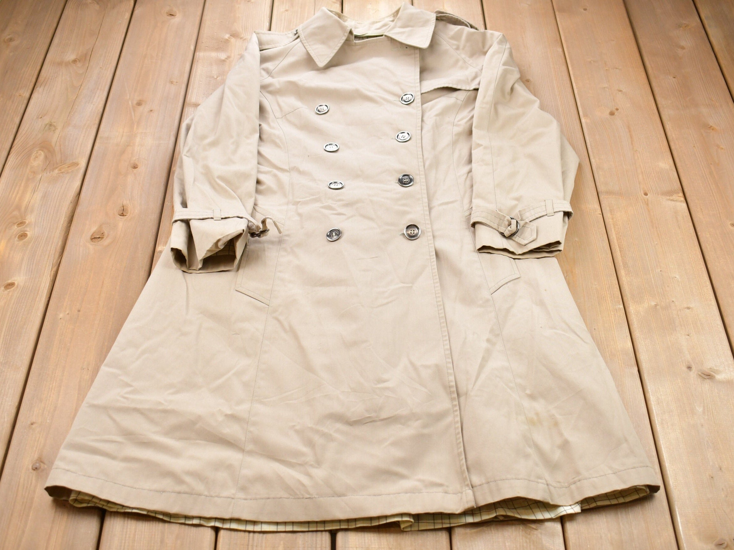 Vintage 1980s London Fog Full Length Trench Jacket