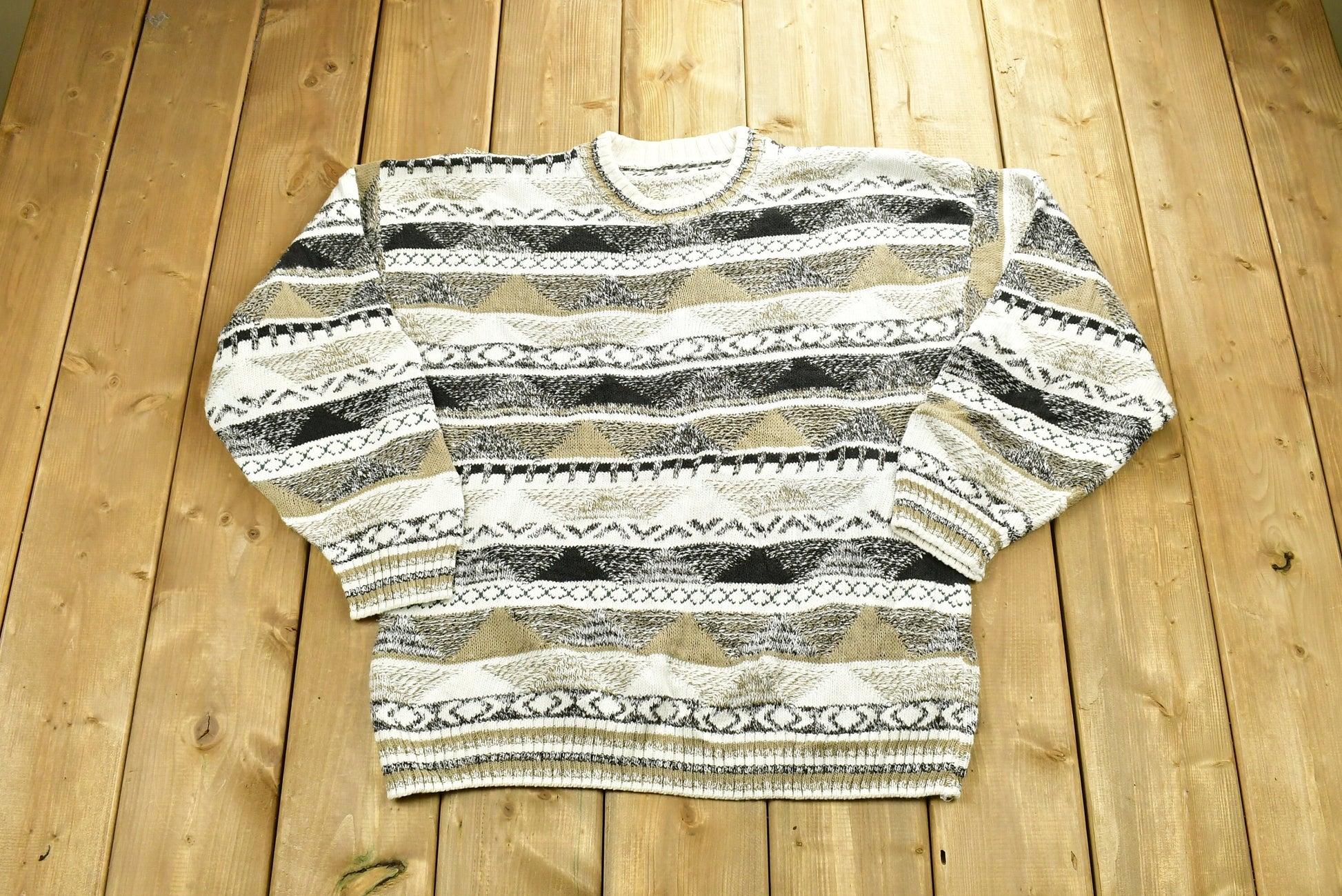 Vintage 90's Grandpa Knitted Sweater /