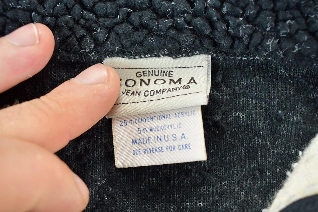 Vintage 1990s Sonoma Jean Company Fleece Outdoorsman Sweater