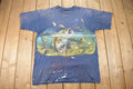 Vintage 1990s Largemouth Bass All Over Print Graphic T-Shirt