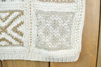 Vintage 1990s Hand Knitted Cie International Express Cable Knit Crewneck Sweater