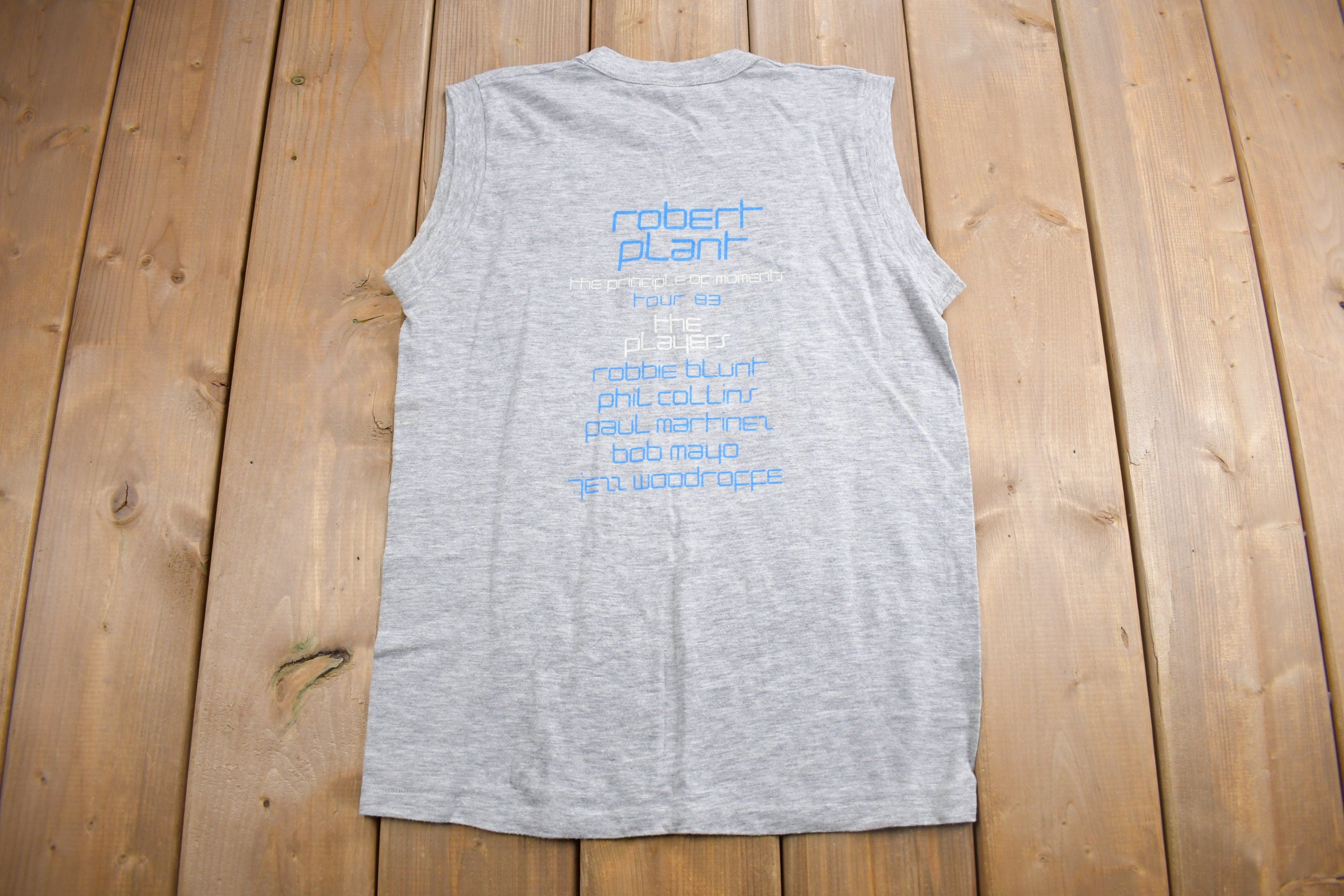 Vintage 1983 Robert Plant The Principle Of Moments Tour T-shirt
