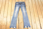 Vintage Deadstock Y2K Grace In LA Lace Hem Bootcut Low Rise Jeans Women's Size 26 x 32