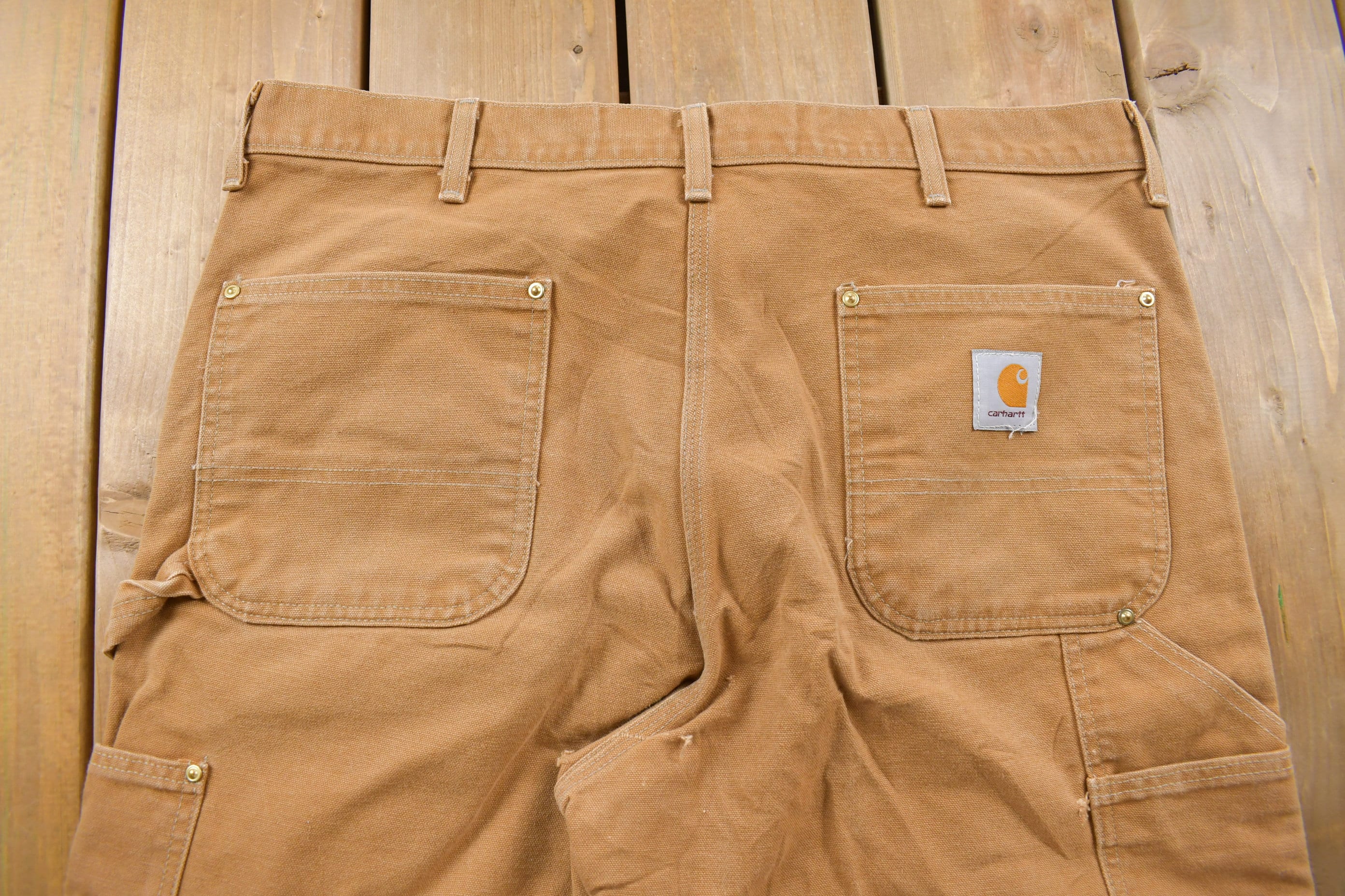 Vintage 1980s Carhartt Double Knee Work Pants Size 38 x 31