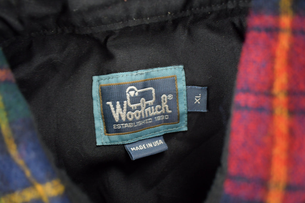 Vintage 1990s Woolrich Button Up Plaid Flannel Shirt