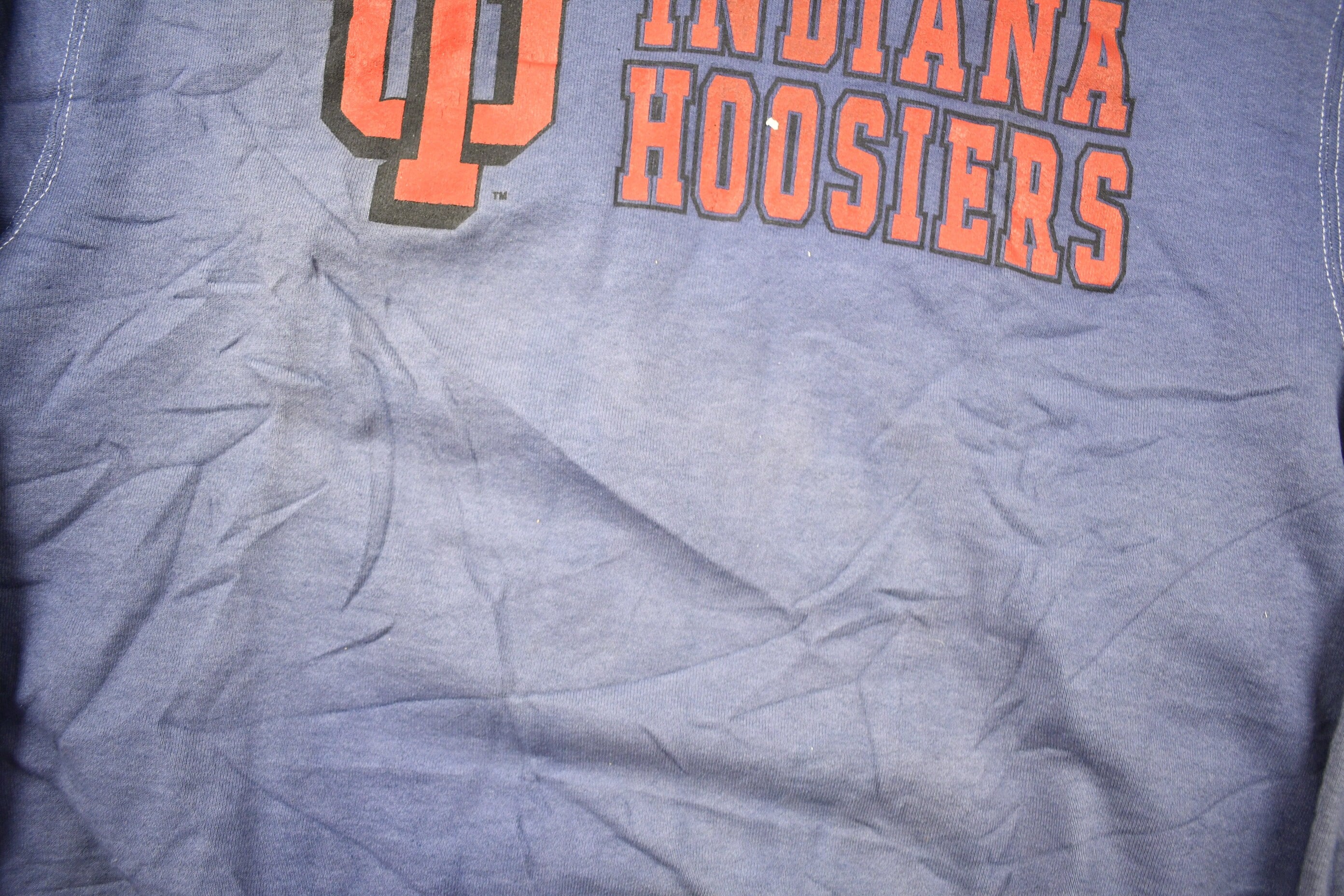 Vintage 1990s University of Indiana Hoosiers Faded Collegiate Crewneck
