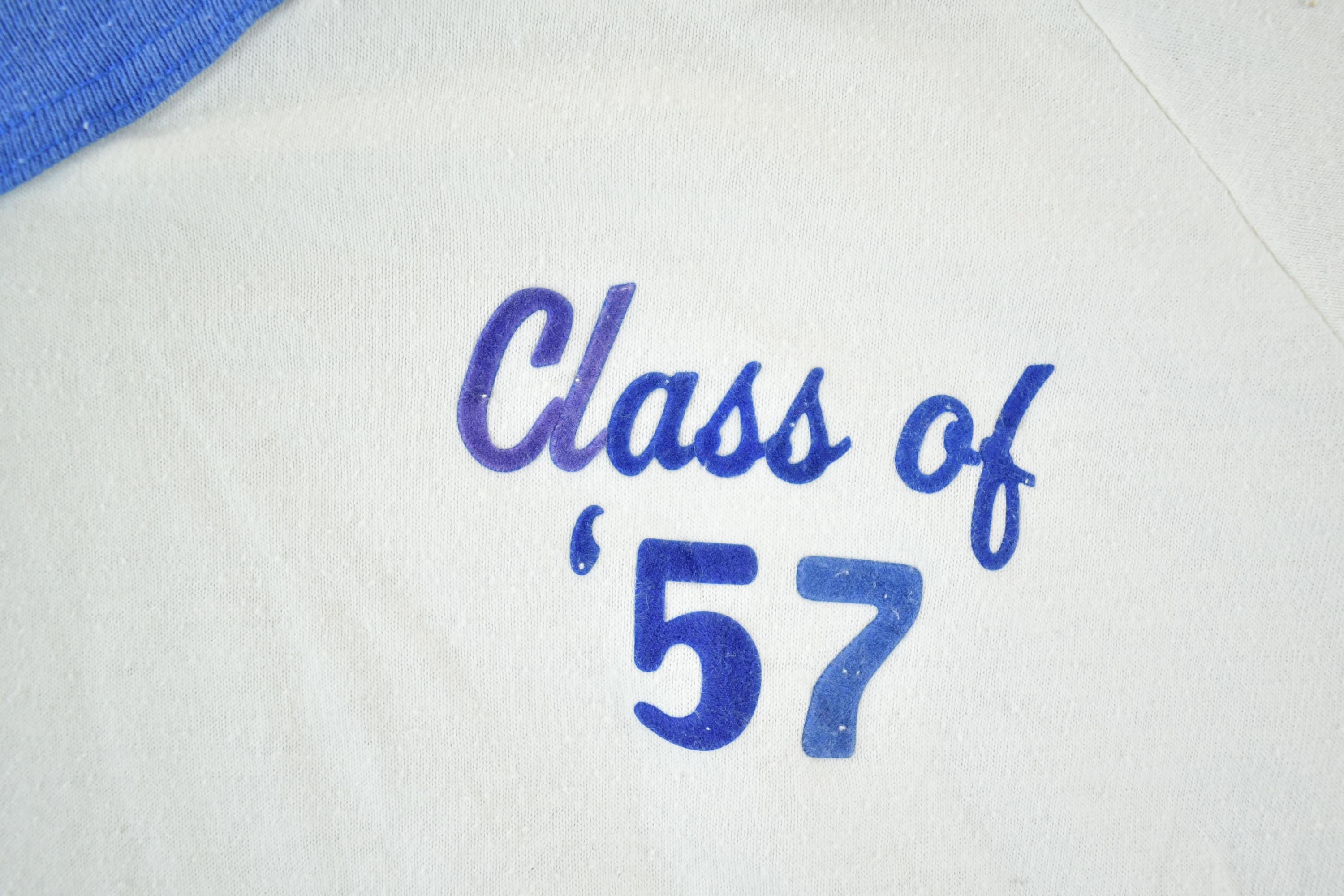 Vintage 1960s Class Of 57 Souvenir Single Stitch Graphic Print T-Shirt  Vintage Streetwear  Vacation Tee