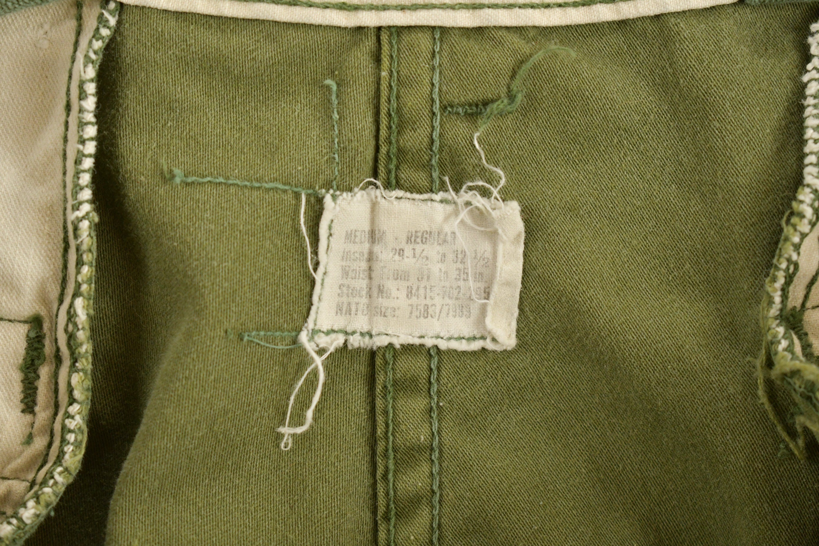 Vintage Military Green Khaki Pants