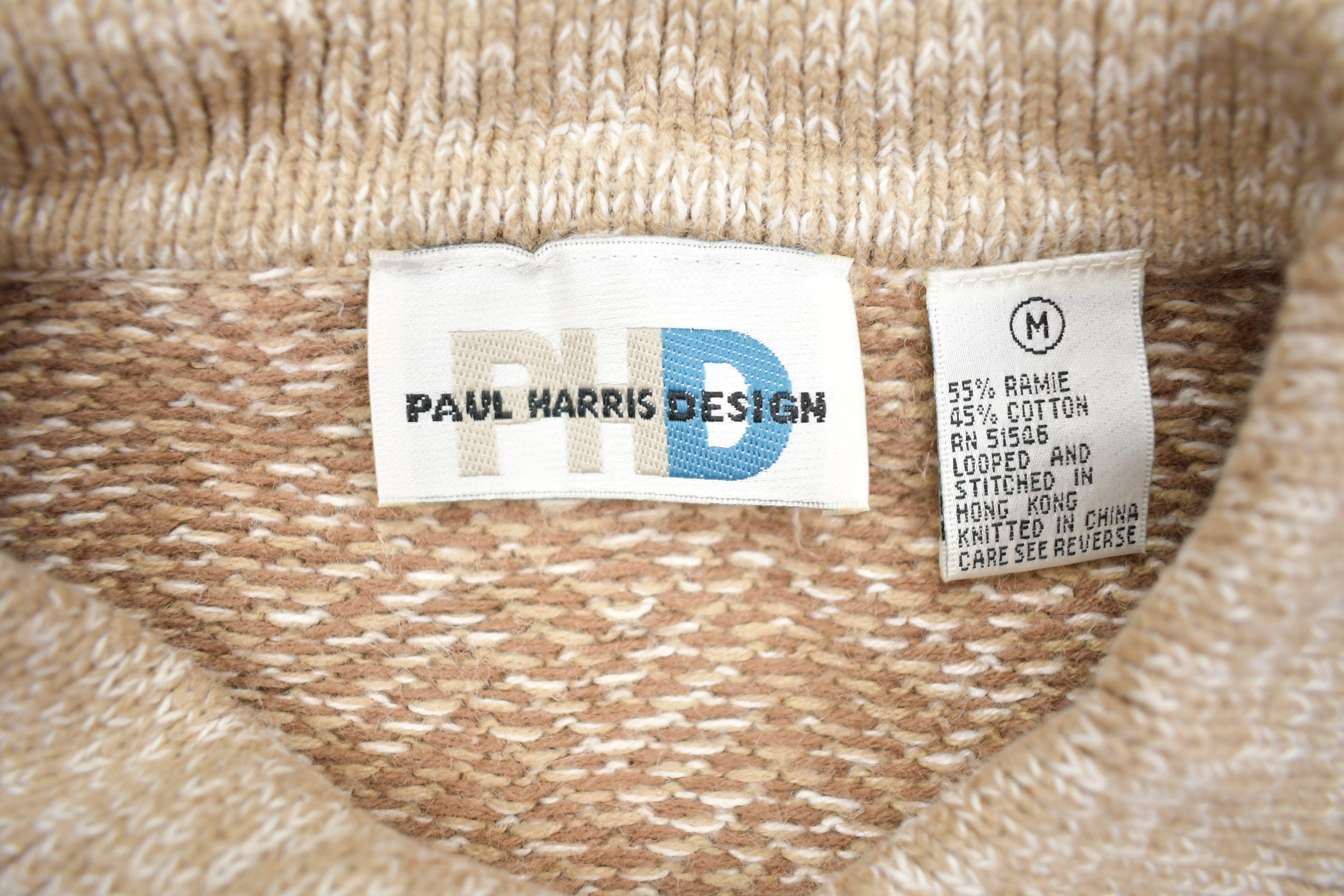 Vintage 1990s Paul Harris Design Knit Zip Up Mohair Sweater