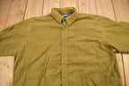 Vintage 2001 Lands End Blank Button Up Shirt