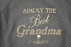 Vintage 1990s Simply The Best Grandma Embroidered Collared Crewneck Sweatshirt Women's XL