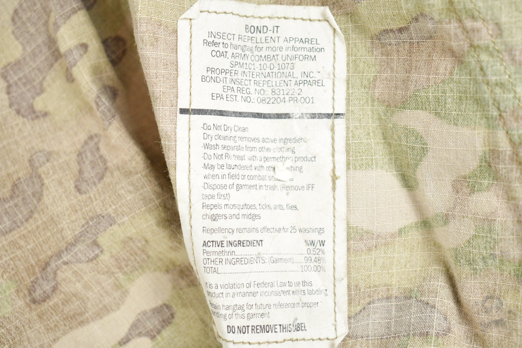 Vintage 1990s Military Desert Camo Insect Repellent Field Jacket