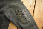 Vintage 1990s MGL World Leather Flight Jacket