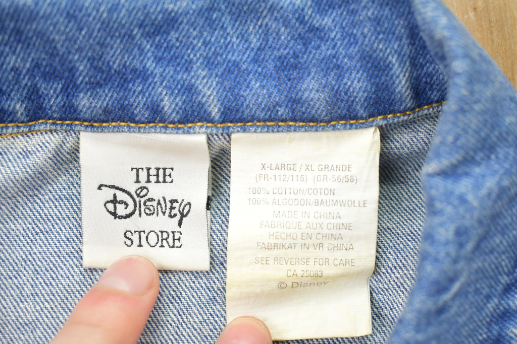 Vintage 1990s Winnie The Pooh Embroidered Jean Jacket
