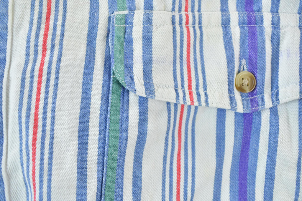 Vintage 90s Eddie Bauer Striped Button Up Shirt