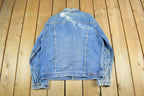 Vintage 80s GWG Denim Trucker Jacket - Faded Blue Workwear