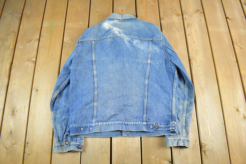 Vintage 80s GWG Denim Trucker Jacket - Faded Blue Workwear