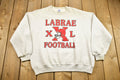 Vintage 1990s Labrae XXL Football Crewneck Sweater / Sports Team Logo / American School Sportswear / Pullover Sweatshirt / Made In USA / BS6