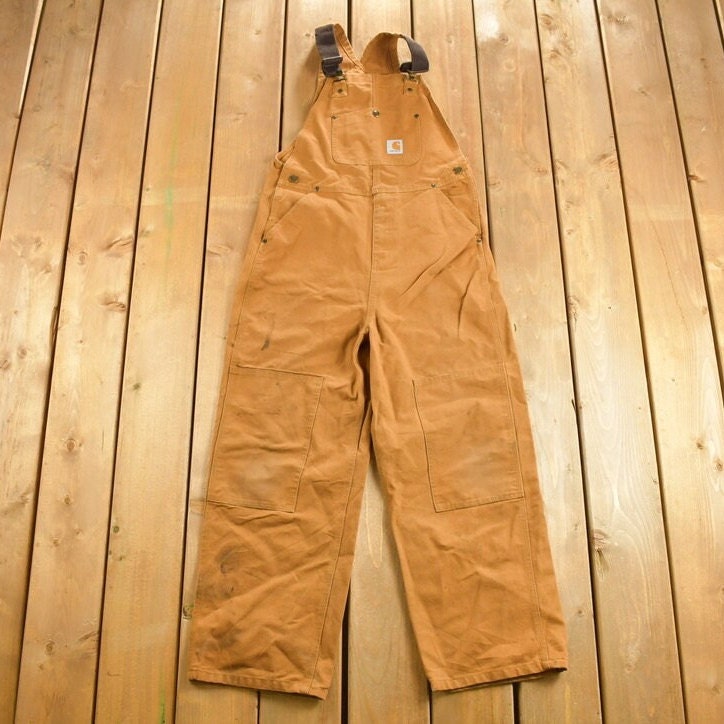 Vintage 1990s Carhartt Double Knee Canvas Overalls