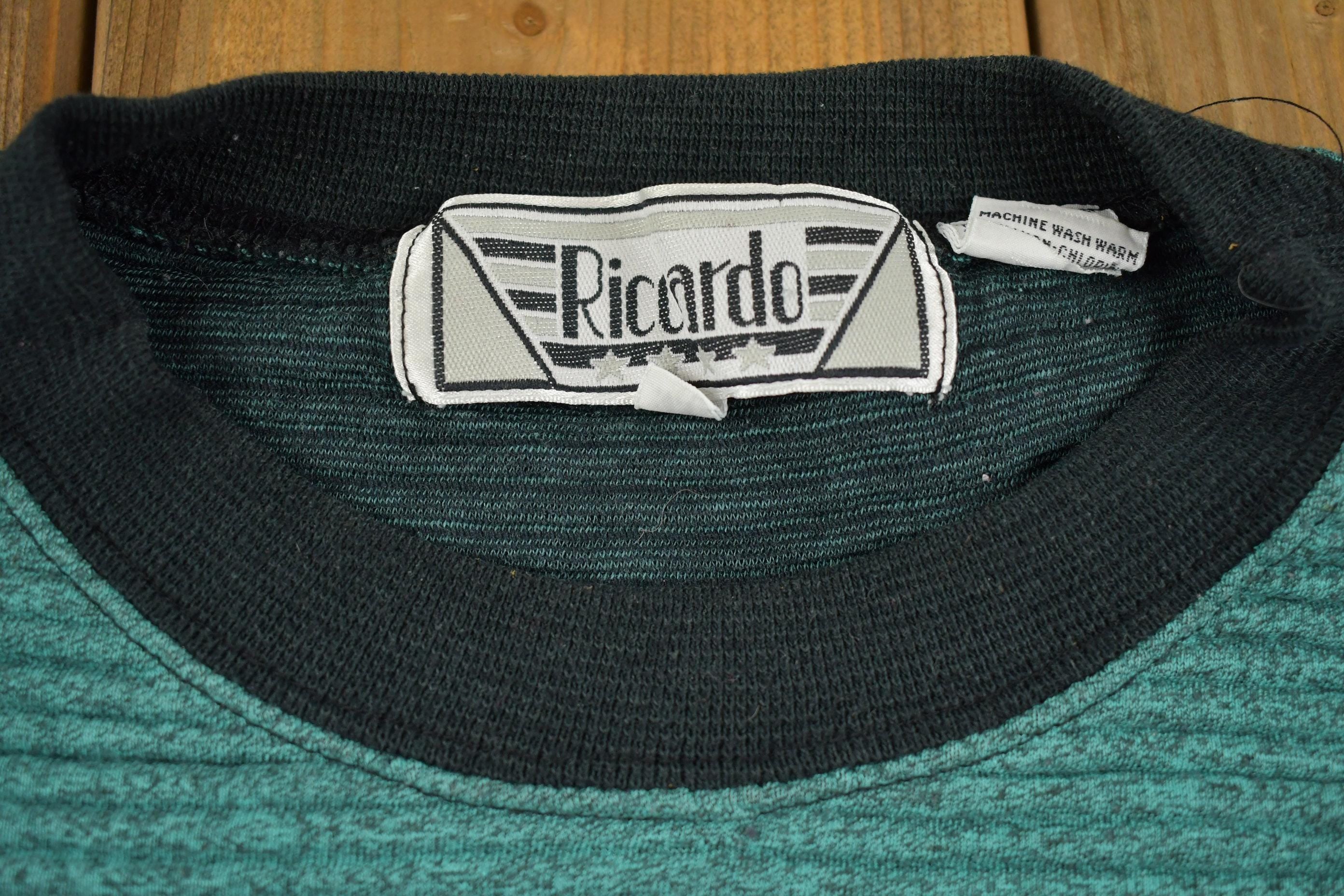 Vintage 1980s Ricardo Knit Crewneck Sweater