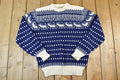 Vintage 1980s Probe Reindeer Knit Crewneck Sweater
