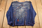 Vintage 1990s Susan Lawrence Of the Angels Embroidered Long Sleeve Graphic T-Shirt