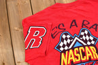 Vintage 1990s NASCAR Café Orlando Graphic T-Shirt / Single Stitch / Racing / 90s Streetwear / Life's A Race The Best Times Win / Sportswear