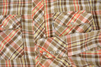 Vintage 1970s Levi's Pearl Snap Western Style Plaid Button Up Flannel Shirt Made in Canada