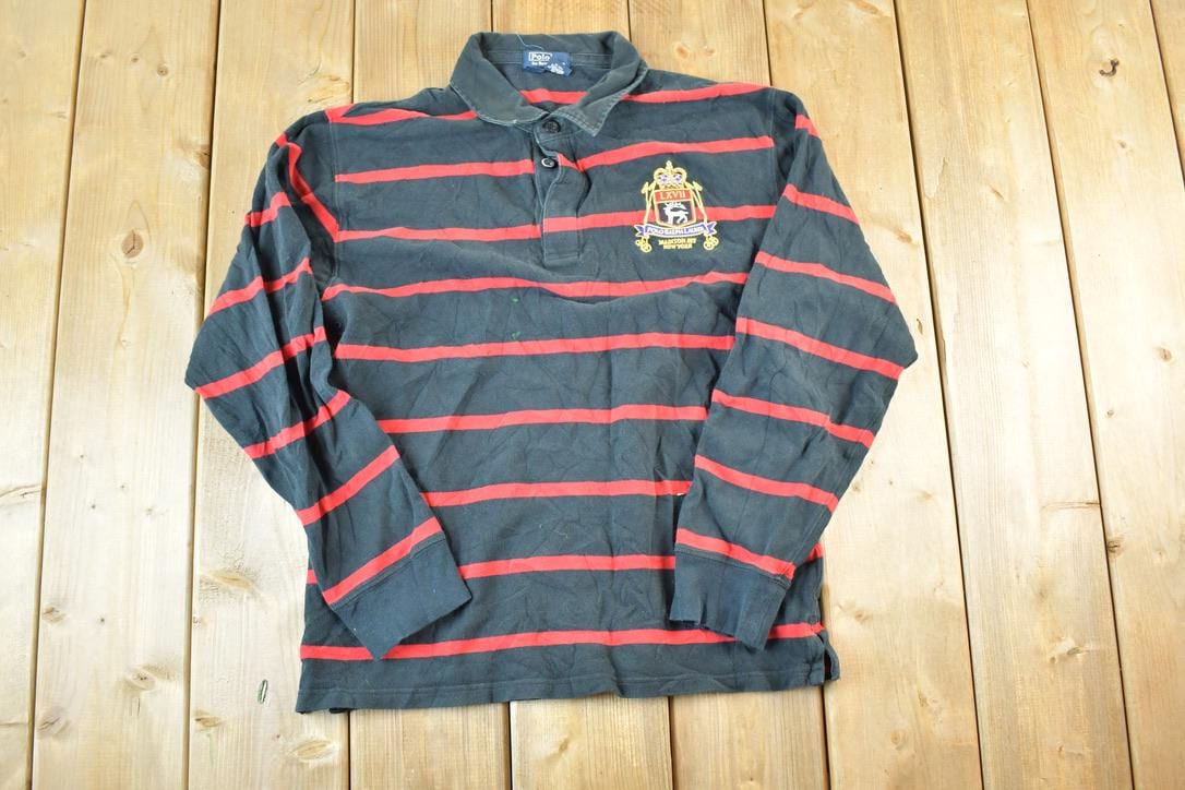 Vintage 1990s Polo Ralph Lauren Striped Button Up Shirt Youth XL