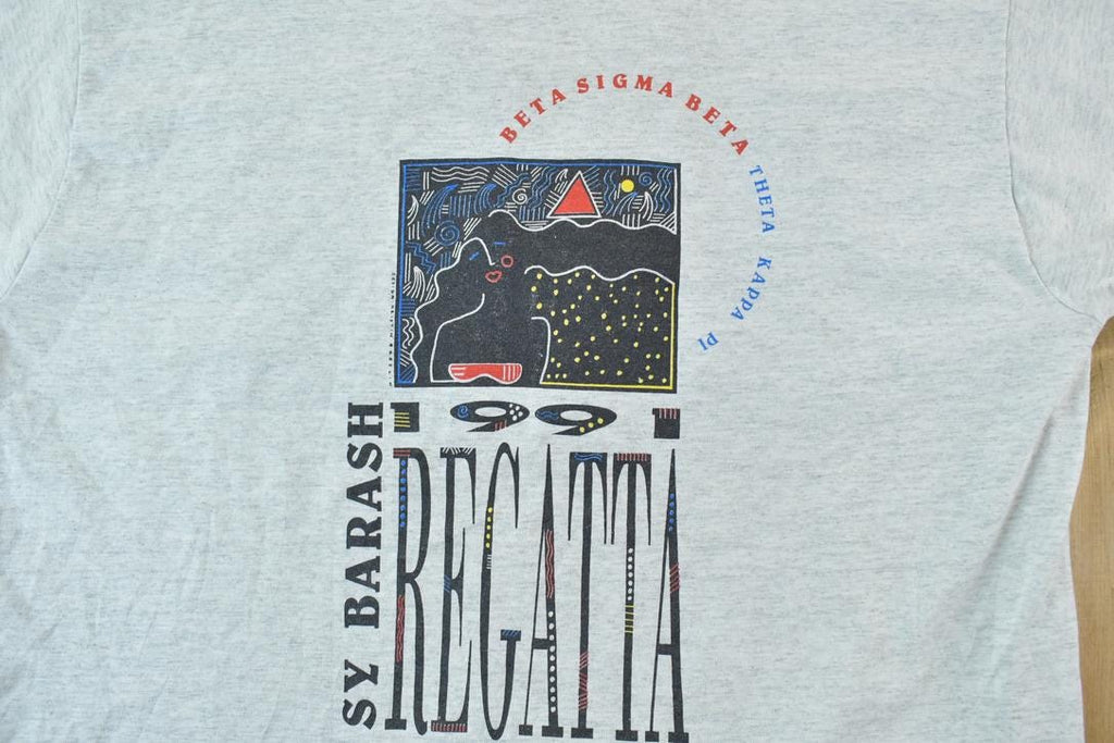 Vintage 1991 Screen Stars Best Beta Sigma Kappa Pi University Collegiate T-Shirt