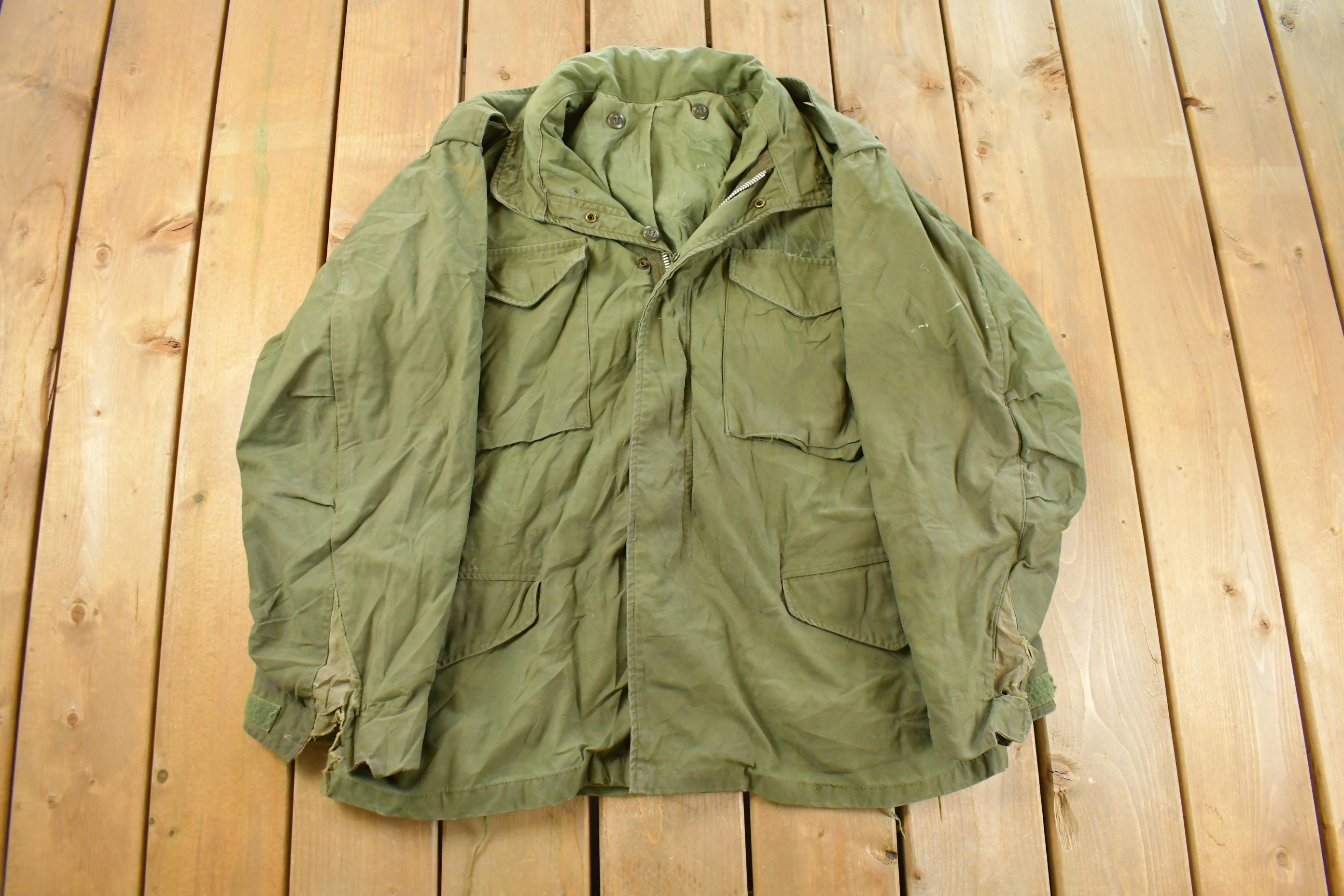 Vintage 1970s M-65 Military Field Coat Men's Large