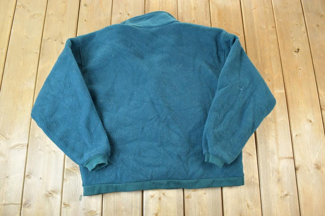Vintage 1990s Lands End Fleece Outdoorsman Sweater