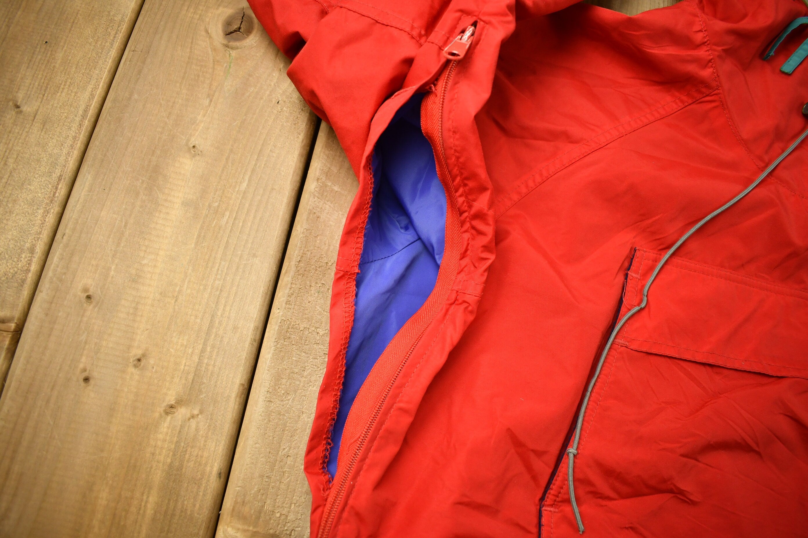 Vintage 1980s Columbia Sportswear Quarter Zip Windbreaker Jacket