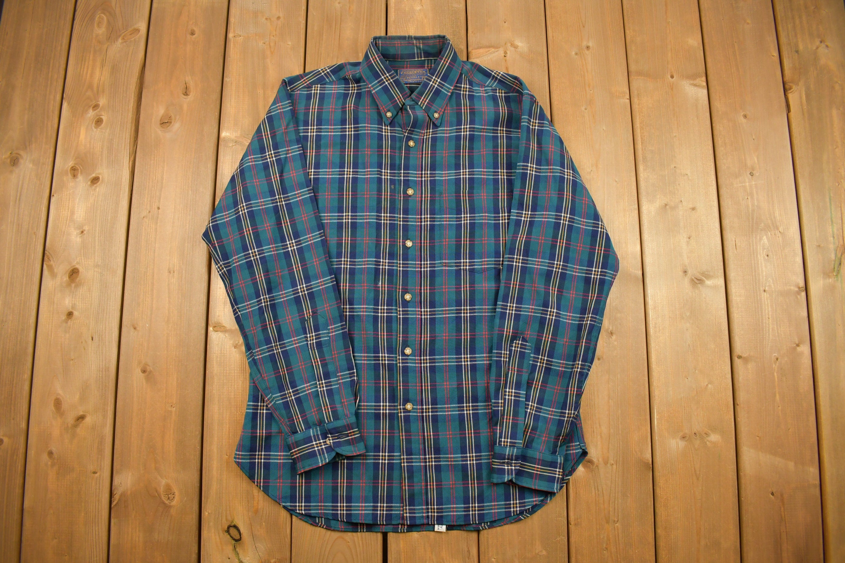 Vintage Pendleton Plaid Button Up Board Shirt