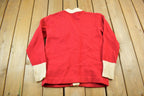 Vintage 1960s Collegiate Wrestling Cardigan Knit Sweater