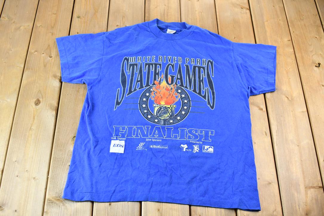 Vintage 1990s White River State Games Finalist Single Stitch Graphic T-Shirt