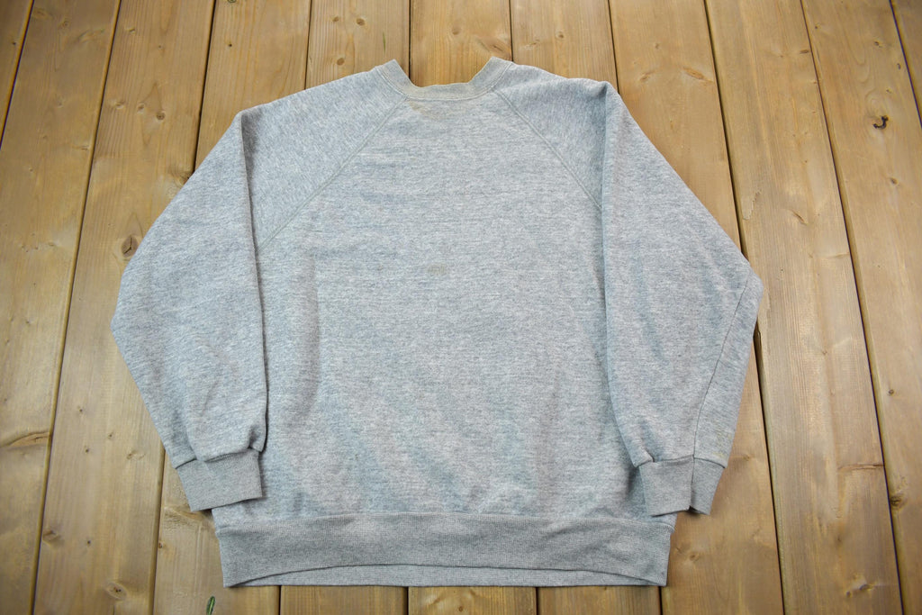 Vintage 1990s Blank Grey Crewneck Sweatshirt